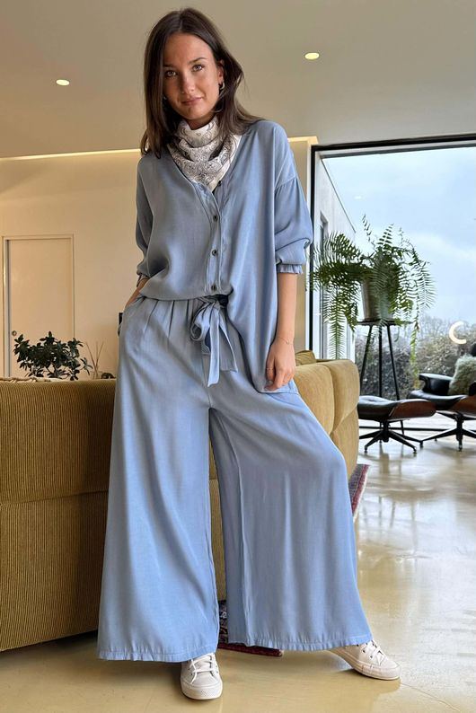 Perfect Chambray Denim Nero Shirt Light /14=